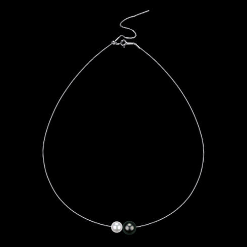 Tahitian Black Pearl Freshwater Pearl Pendant Necklace